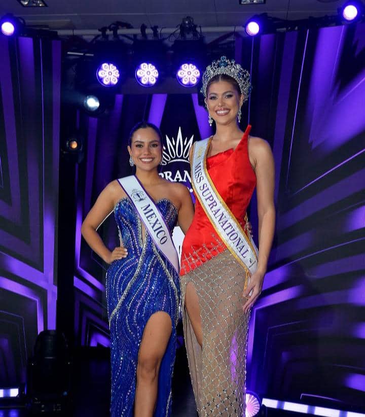 Potret sashing ceremony perwakilan amerika di ajang miss supranational 2026
