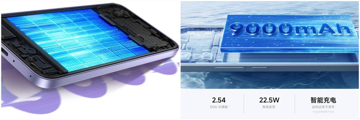 ilustrasi kapasitas baterai Xiaomi Redmi Note 17 (kiri) dan Redmi Note 17 Pro (kanan)