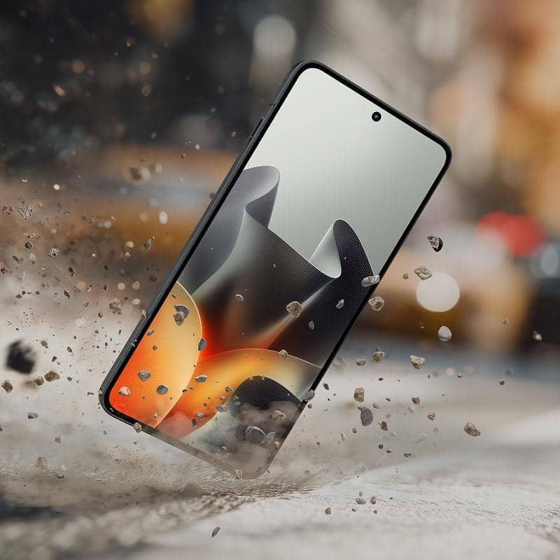ilustrasi Motorola Edge 70 Max yang tahan jatuh 