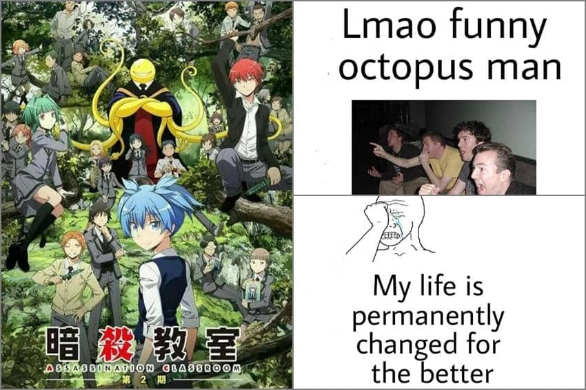 8 Meme Anime tentang Gurita, Mancingnya Pakai Figur Anime?