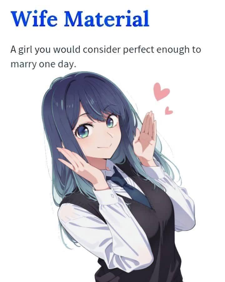meme anime tentang calon istri idaman