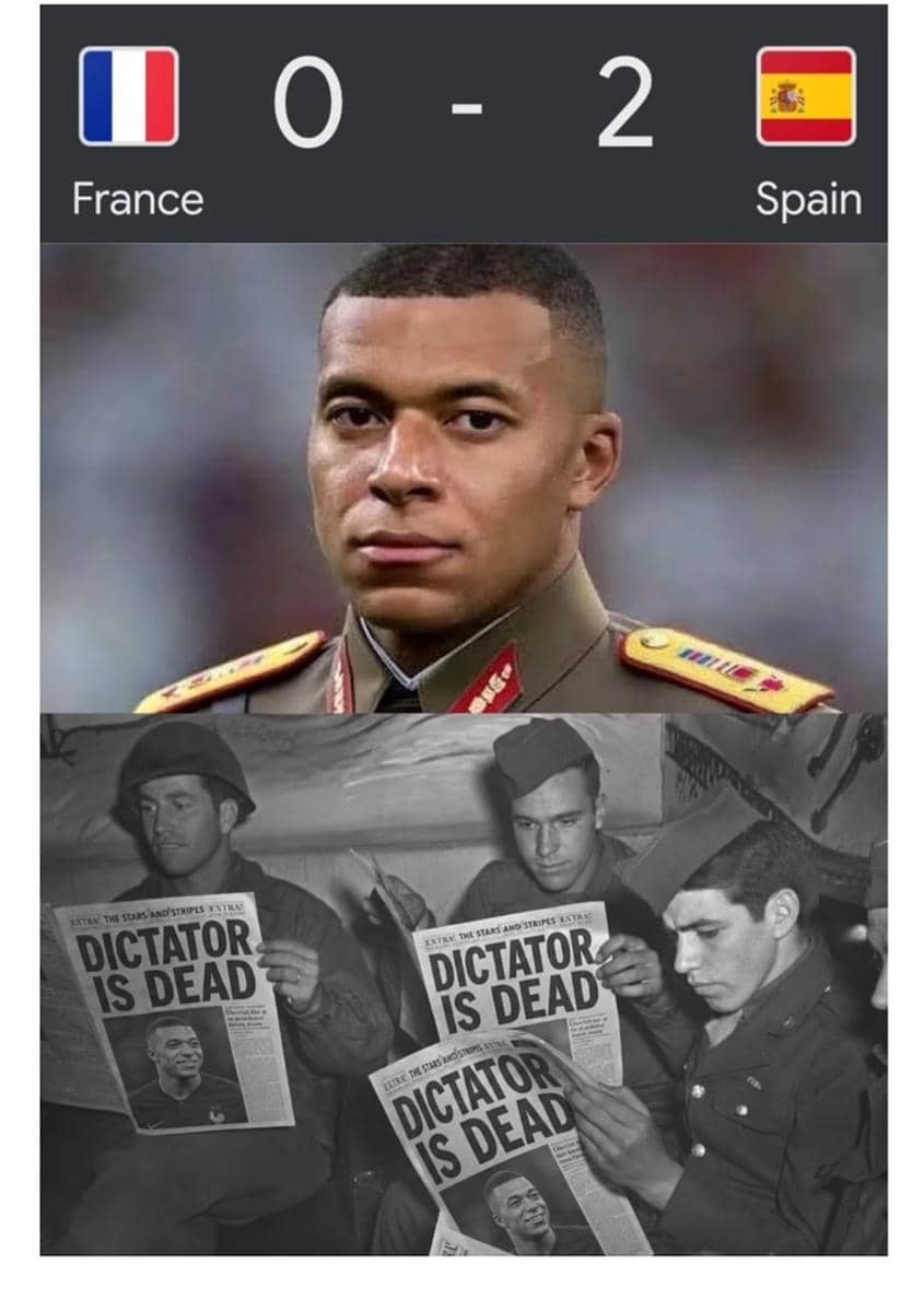 meme diktator Mbappé kalah