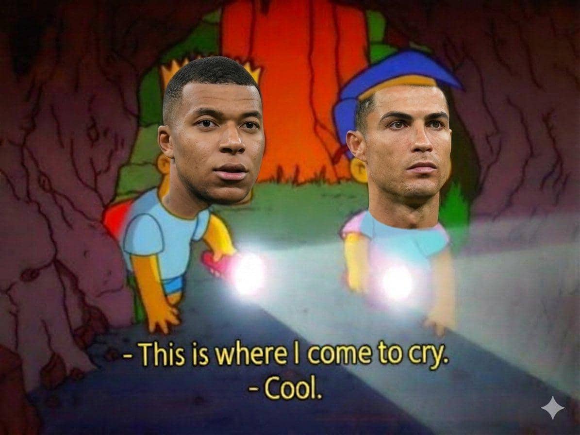 meme diktator Mbappé kalah