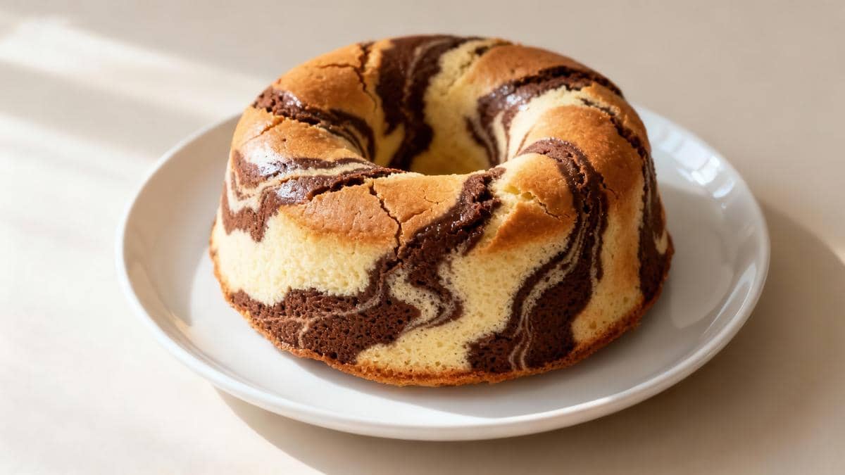 Resep Bolu Marmer Tanpa Telur dan Oven yang Tetap Lembut