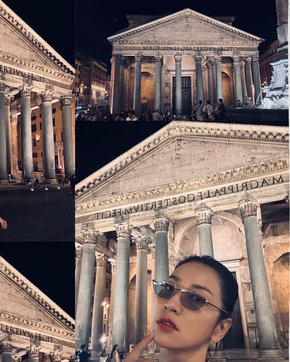 Hesti Purwadinata jalan-jalan di Kota Roma dan Vatikan