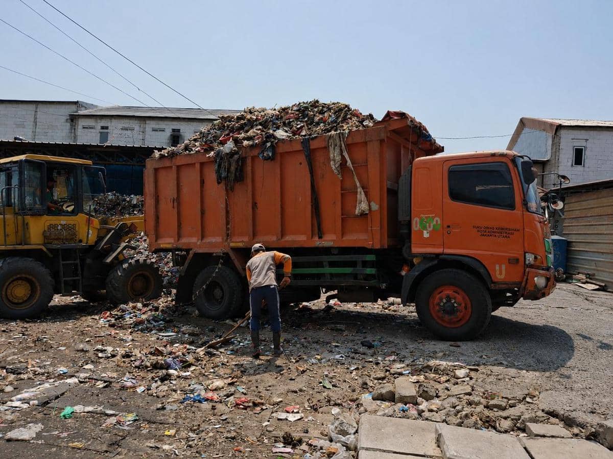 Jalur angkut sampah di Rusun Pluit/Dok. DLH DKI