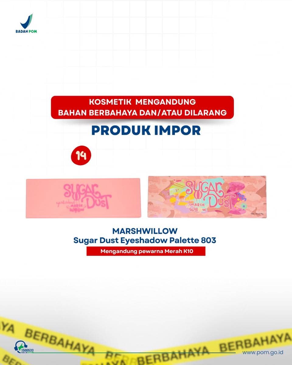 Daftar Kosmetik Berbahaya dari BPOM Terkini (instagram.com/bpom_ri)
