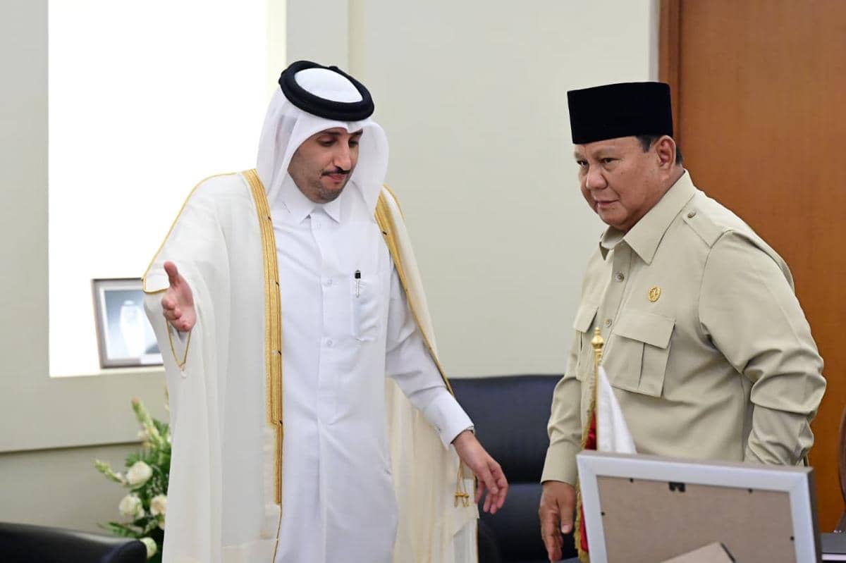 Datangi Kedubes Qatar RI, Prabowo Sampaikan Duka Wafatnya Sheikh Hamad