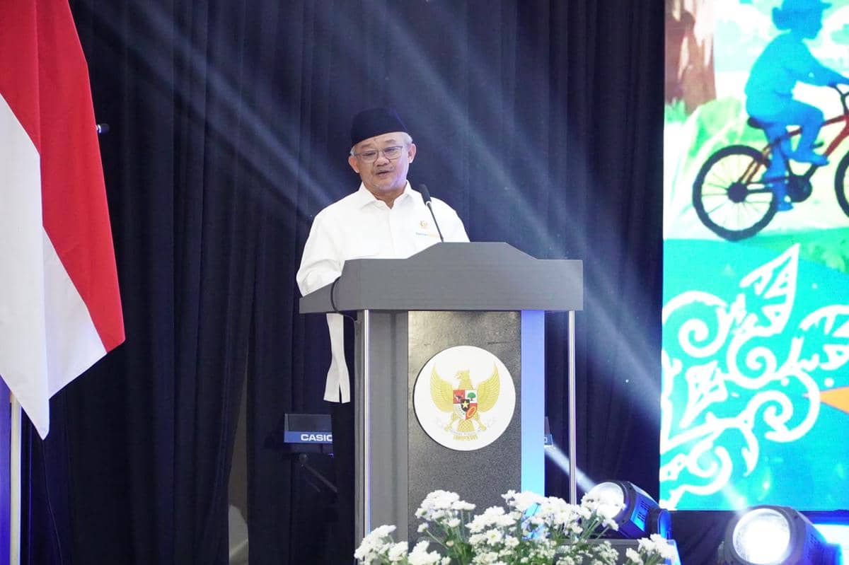 Menteri PPPA Arifah Fauzi dalam agenda Gerakan Nasional Ruang Aman dan Nyaman Anak (Gernas RANA) bersama Menko PMK Pratikno serta Mendikdasm