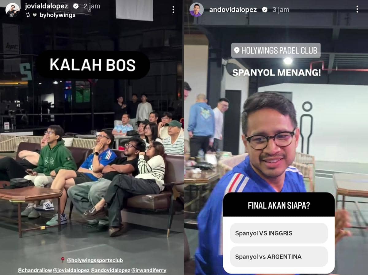 Reaksi artis Indonesia nonton match Prancis vs Spanyol di Piala Dunia 2026