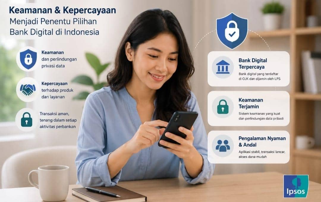 Ipsos Ungkap Keamanan Jadi Kunci Masyarakat Memilih Bank Digital