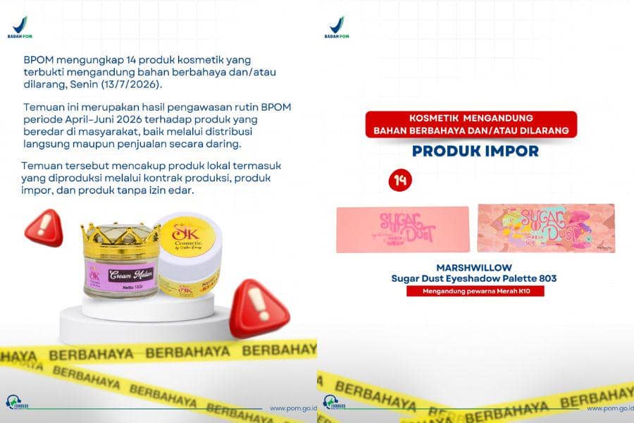 Daftar Kosmetik Berbahaya dari BPOM Terkini, Ada yang Kamu Pakai?