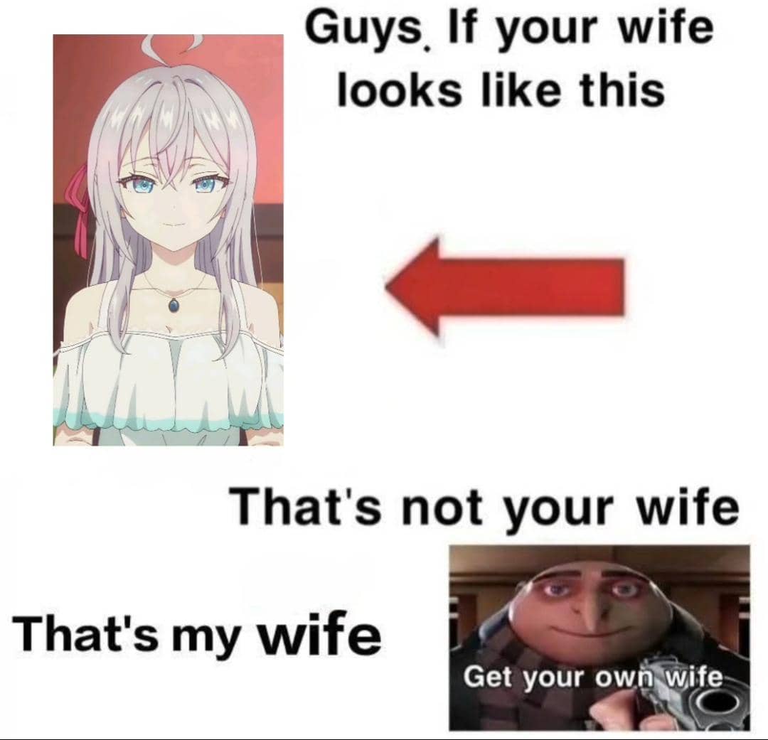 meme anime tentang istri