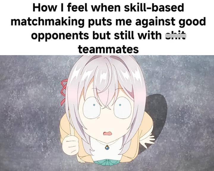 meme anime tentang rekan satu tim