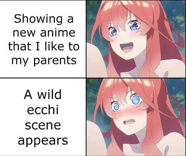 meme anime tentang momen apes