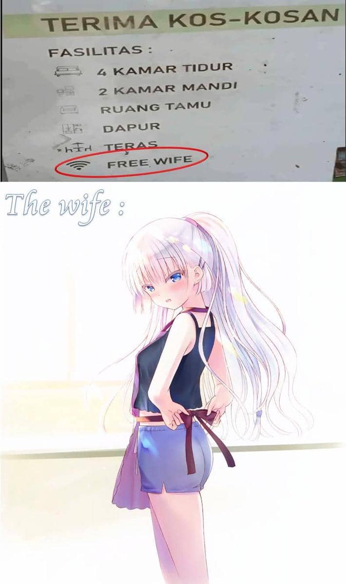 meme anime tentang istri