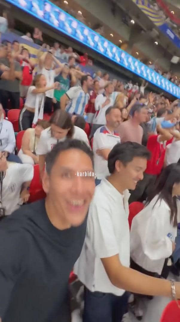 Ganindra Bimo dan Baskara Mahendra nonton semifinal Piala Dunia 2026 (instagram.com/ganindrabimo)