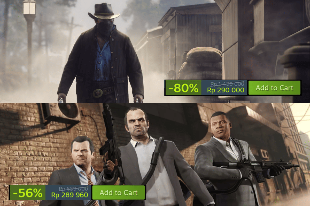 5 Diskon Game Action Adventure Rockstar di Steam Juli 2026