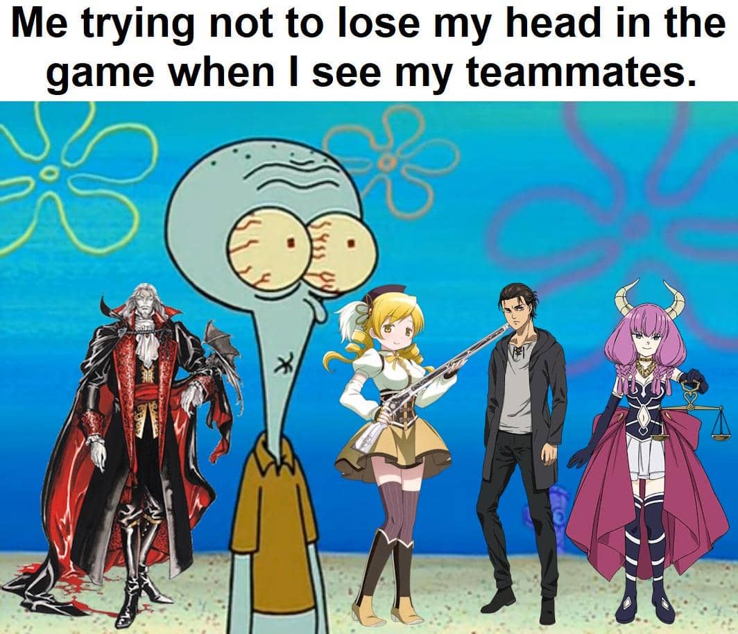 meme anime tentang rekan satu tim