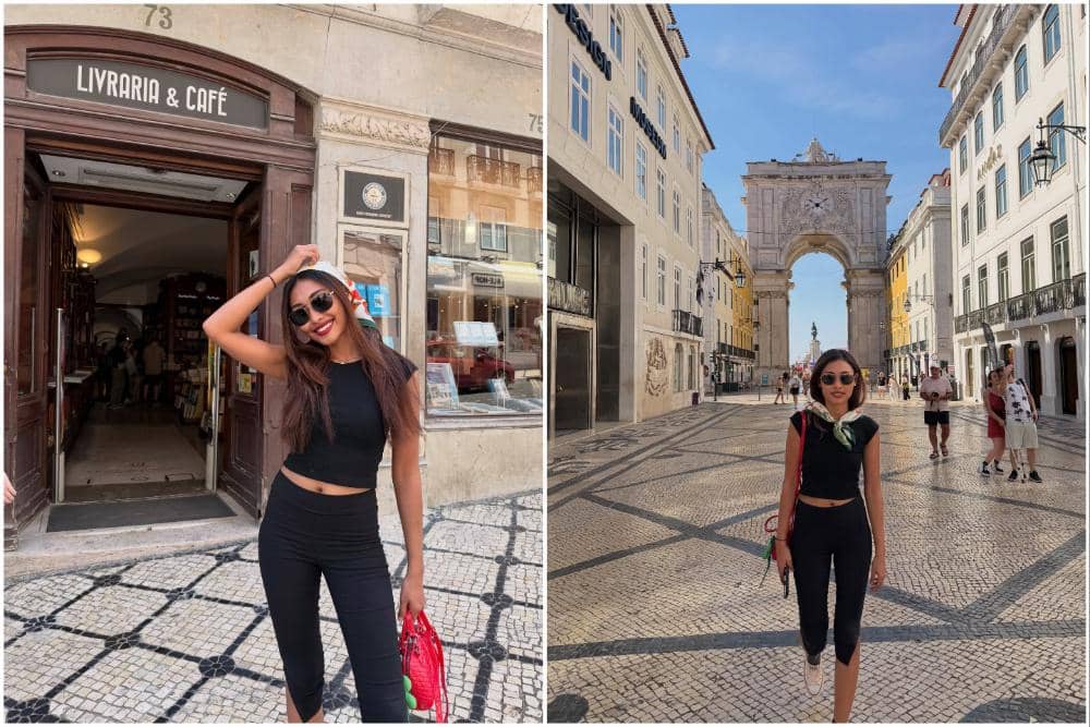 10 Potret Novia Bachmid Jalan-jalan di Kota Lisbon, Portugal!