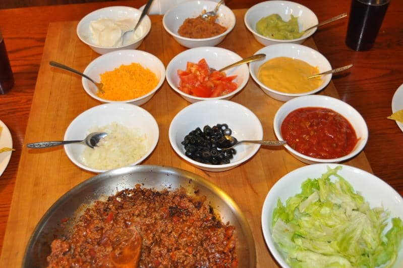 ilustrasi bahan korean tacos