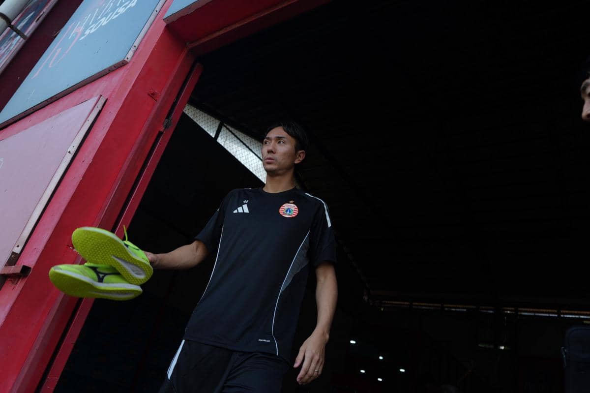 Sesi latihan perdana Persija bersama Shin Tae Yong.
