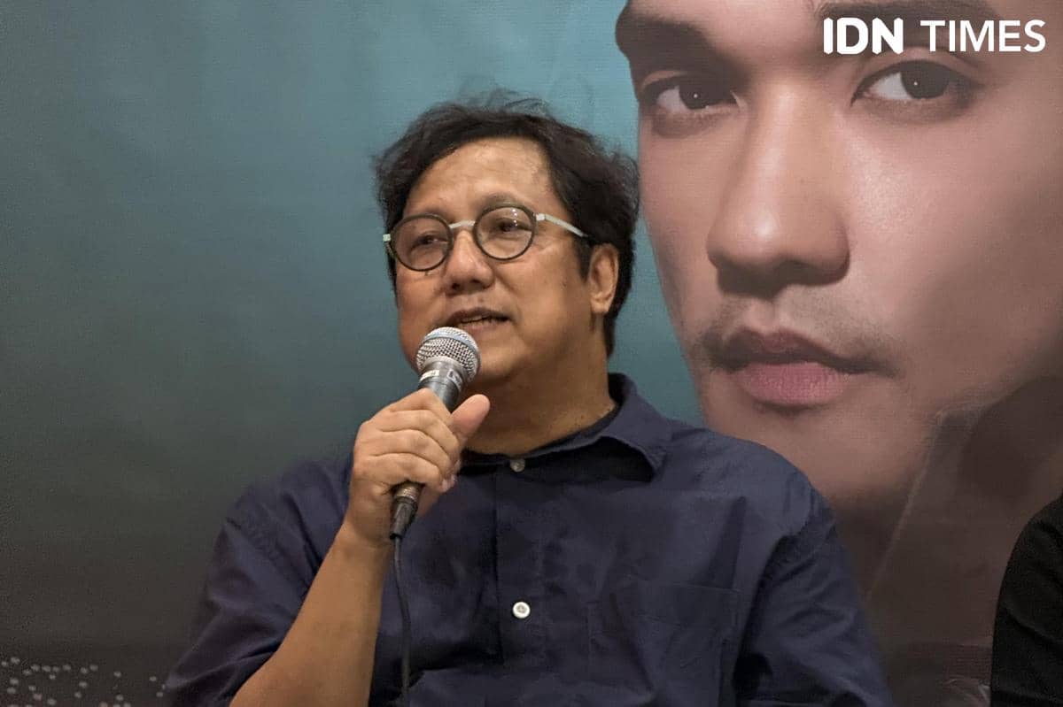 Erwin Gutawa dalam konferensi pers Afgan Retrospektif: The Concert pada Rabu (15/7/2026)