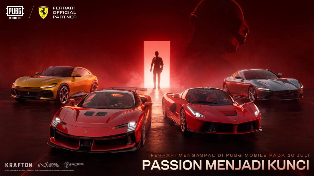 PUBG MOBILE Jalin Kolaborasi Perdana dengan Ferrari!