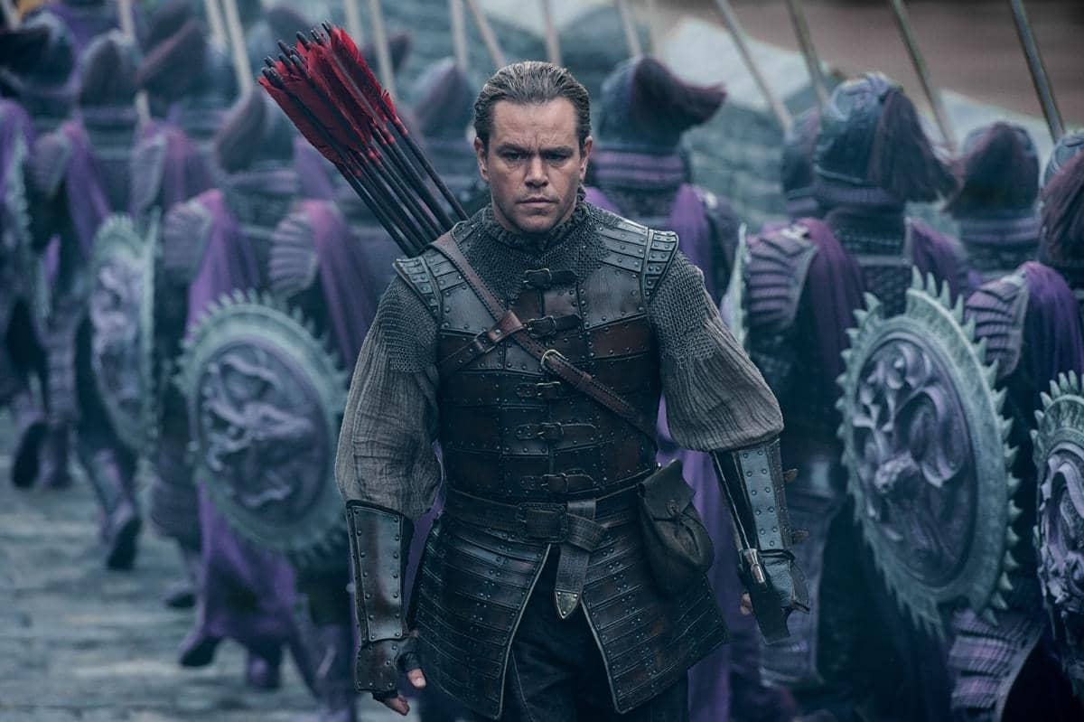 Matt Damon dalam film The Great Wall