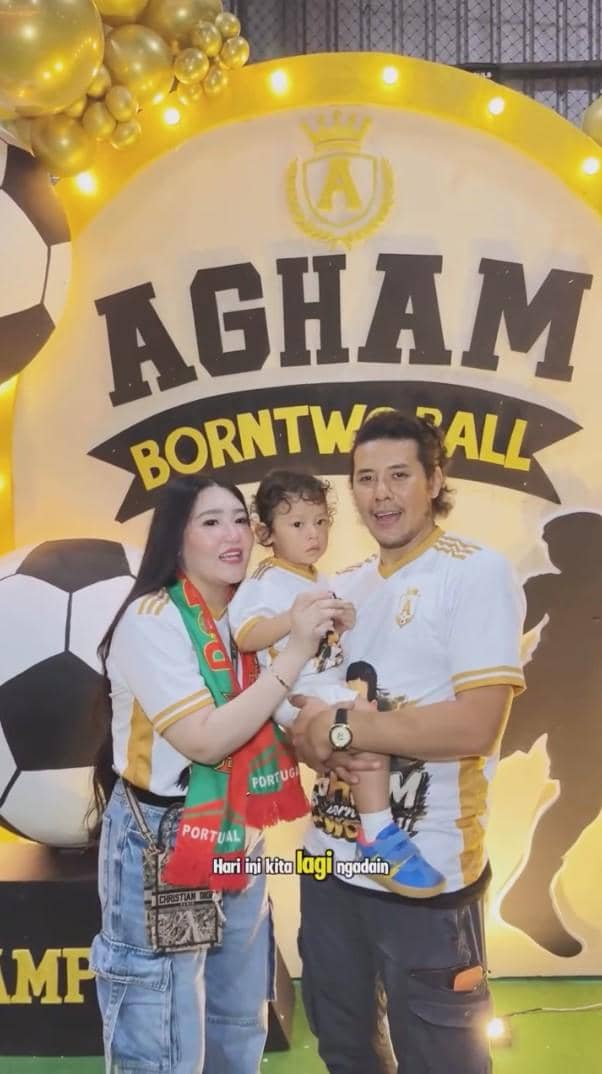 potret acara ulang tahun ke-2 Agham anak Via Vallen (instagram.com/viavallen)