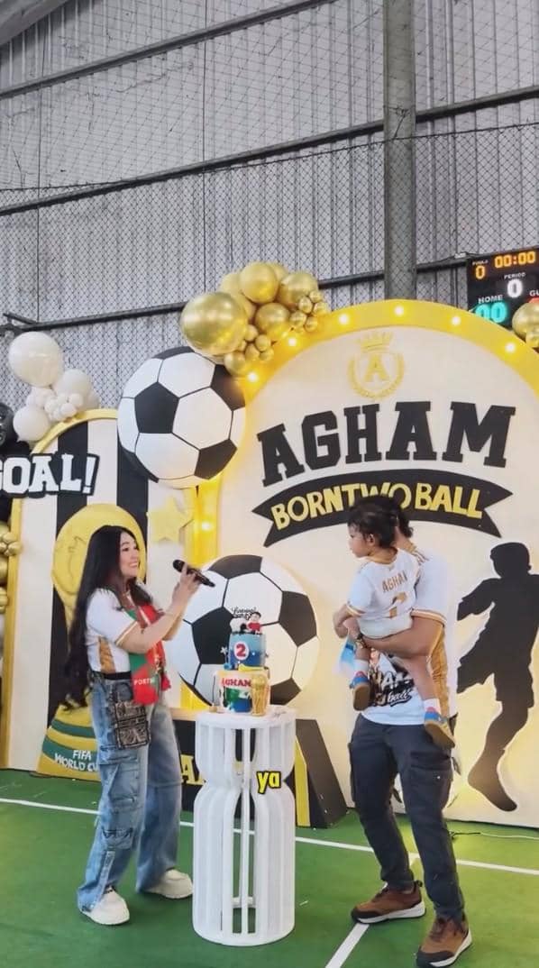 potret acara ulang tahun ke-2 Agham anak Via Vallen (instagram.com/viavallen)