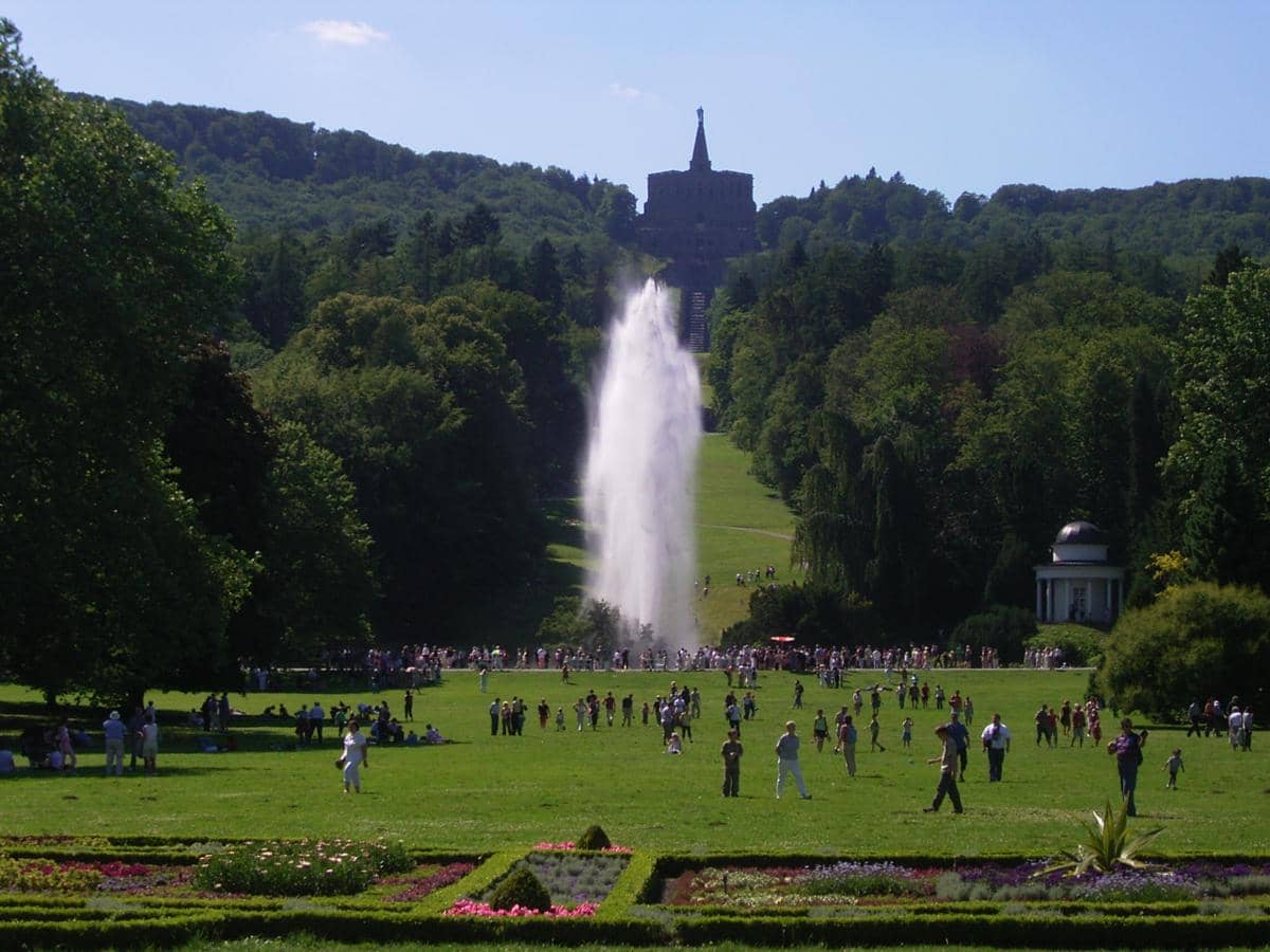 air mancur di Bergpark Wilhelmshöhe
