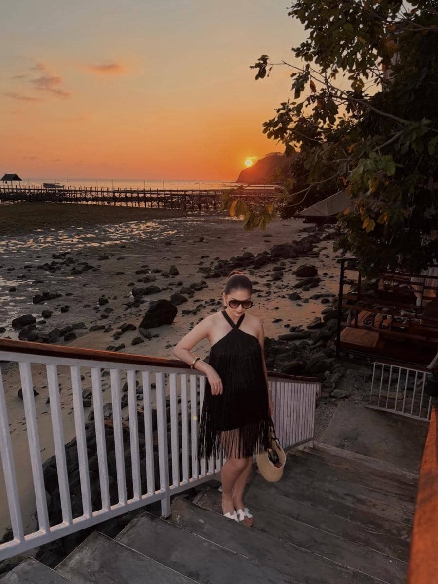 Debi Sagita babymoon di Plataran Komodo