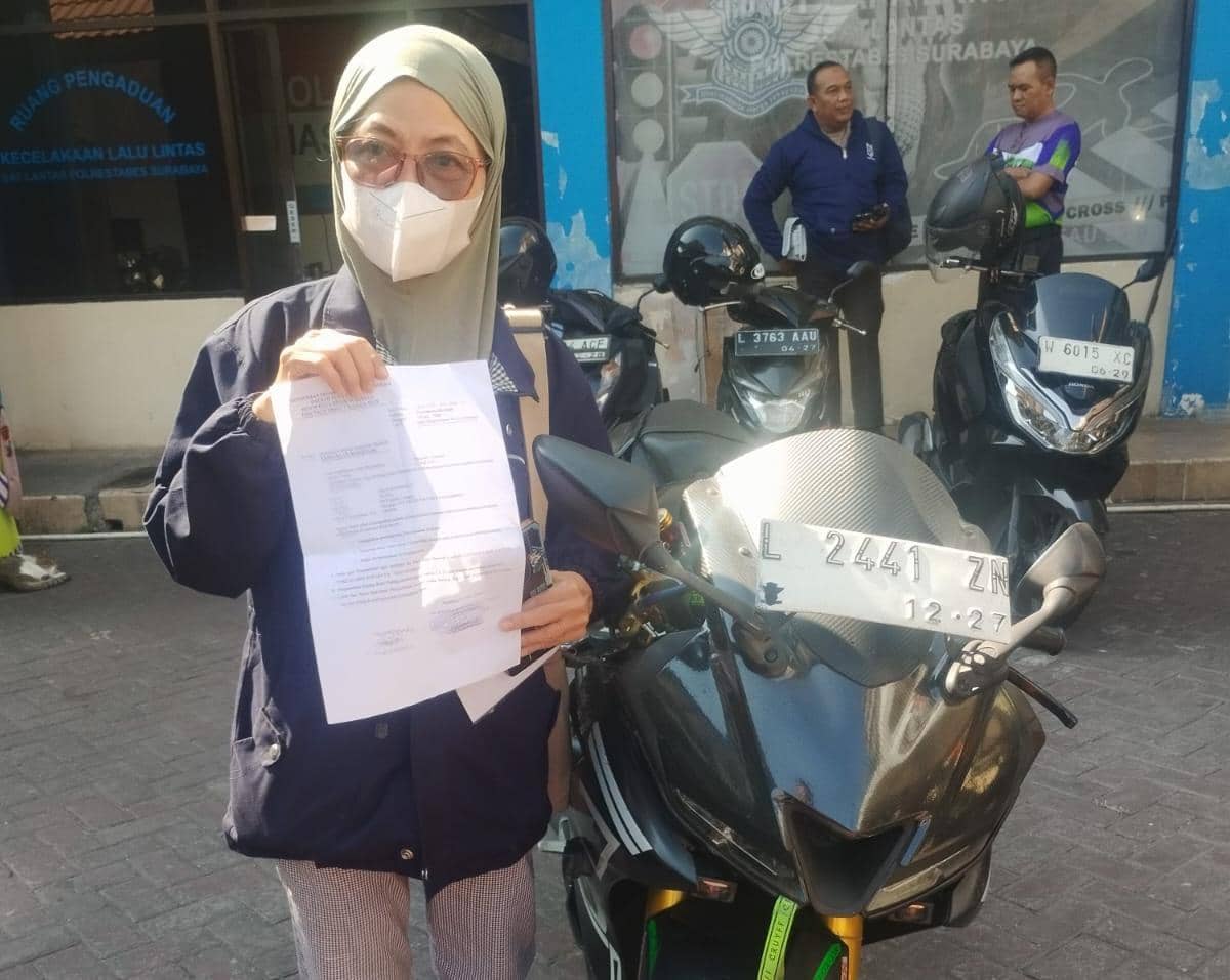 157 Kendaraan Bukti Laka di Surabaya Dikembalikan ke Pemilik