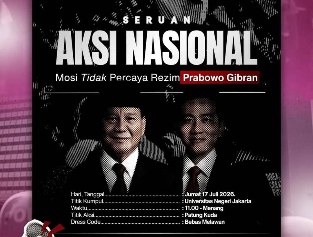 Mahasiswa UNJ Akan Demo ke Patung Kuda, Ini Tiga Tuntutan ke Prabowo