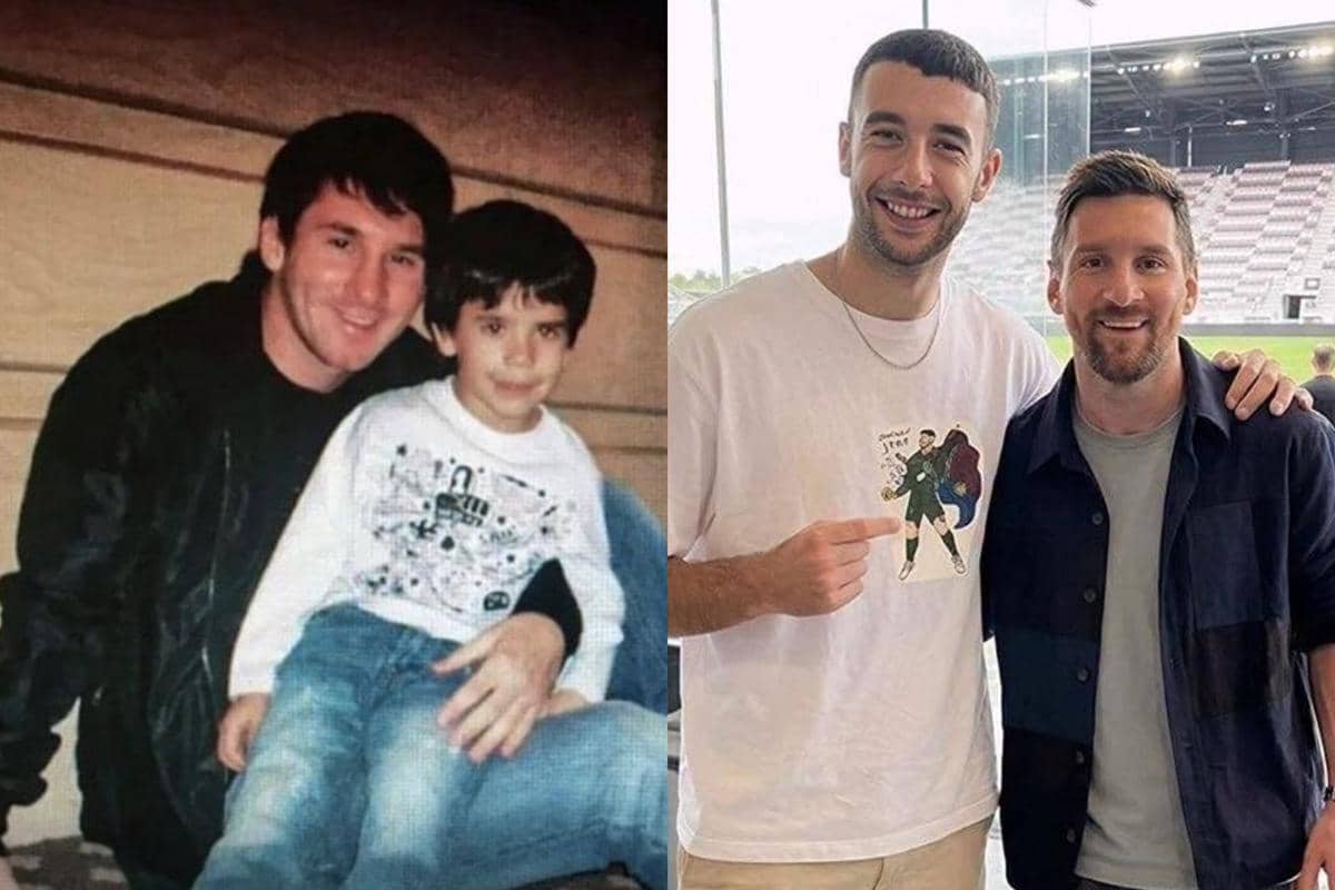 Joan Garcia dan Lionel Messi