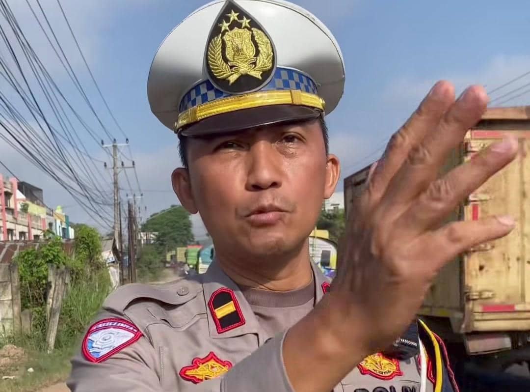 Kanit Turjawali Sat Lantas Polres Banyuasin, Ipda Taswin Noviar.