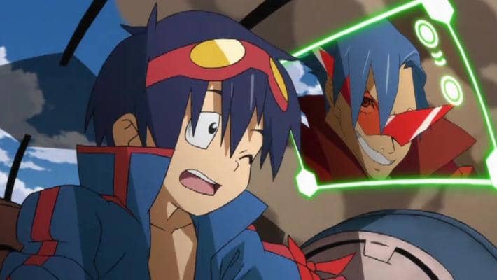 cuplikan dari anime Tengen Toppa Gurren Lagann (2007)