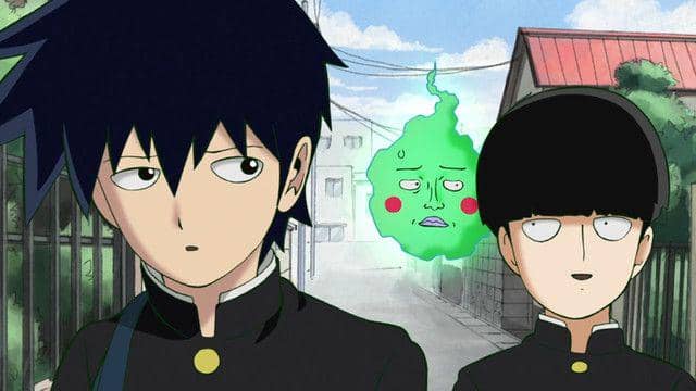 cuplikan dari anime Mob Psycho 100 (2016)