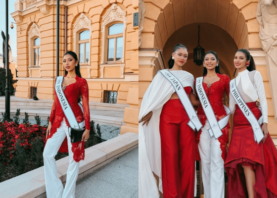 7 Potret Agnes Rahajeng Pakai Kebaya di Miss Supranational 2026