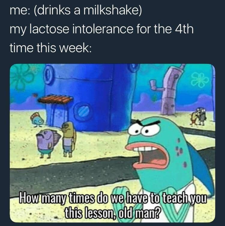 meme SpongeBob tentang hidup sehat