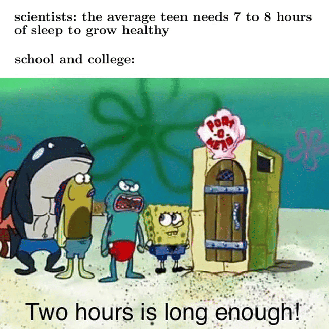 meme SpongeBob tentang hidup sehat
