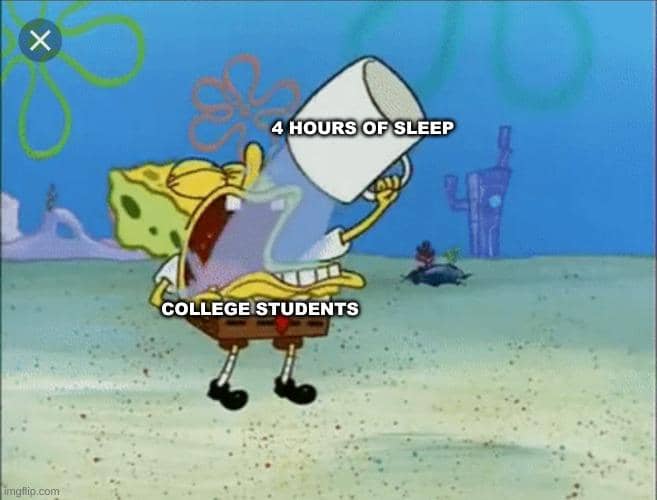 meme SpongeBob tentang hidup sehat