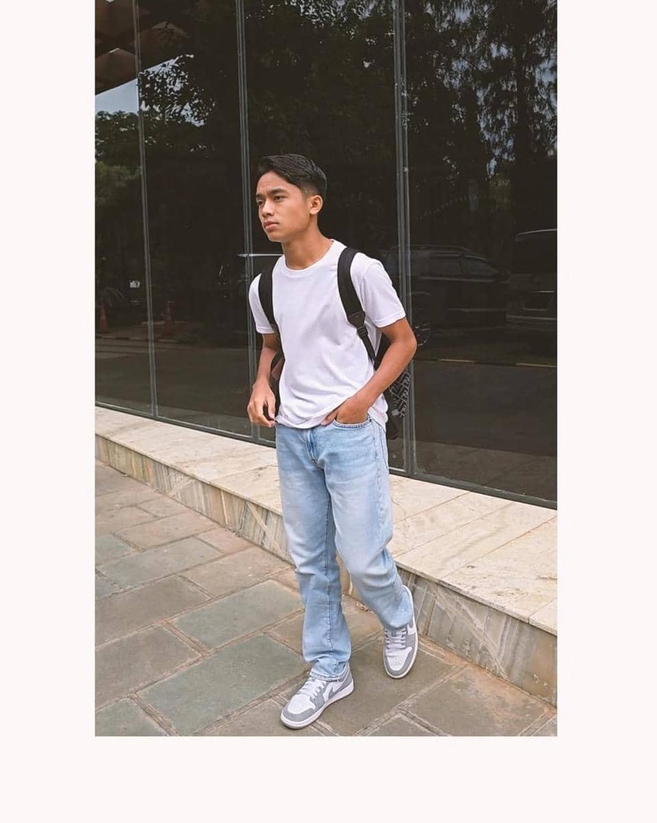 potret OOTD ala Betrand Peto Putra Onsu
