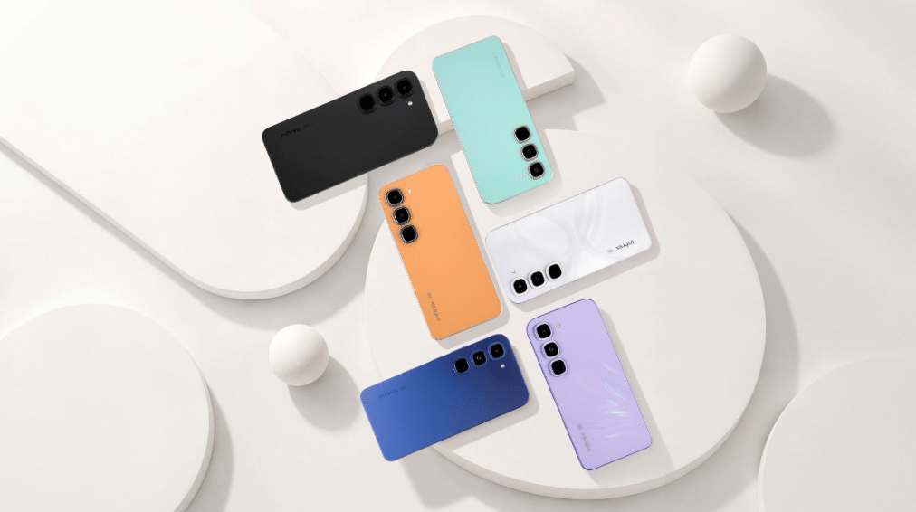 enam opsi warna Infinix Hot 70 Pro 5G