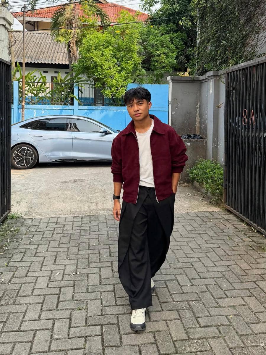 potret OOTD ala Betrand Peto Putra Onsu