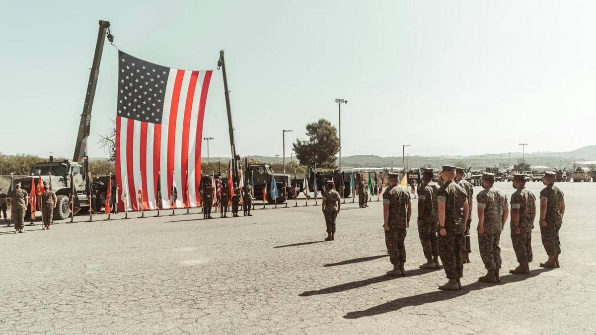 ilustrasi militer AS, bendera Amerika Serikat