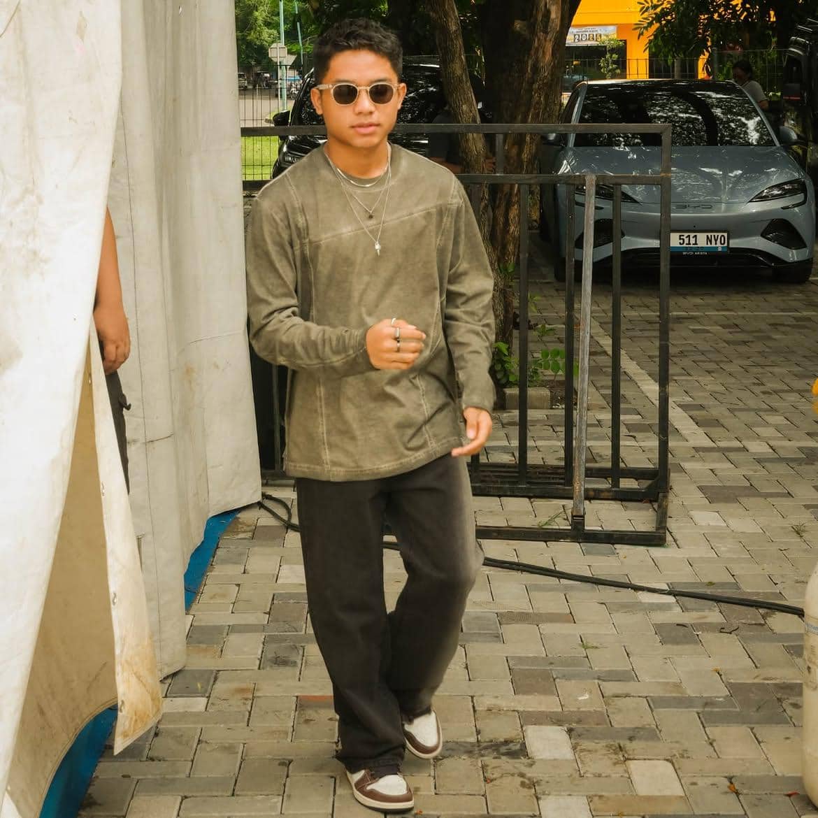 potret OOTD ala Betrand Peto Putra Onsu