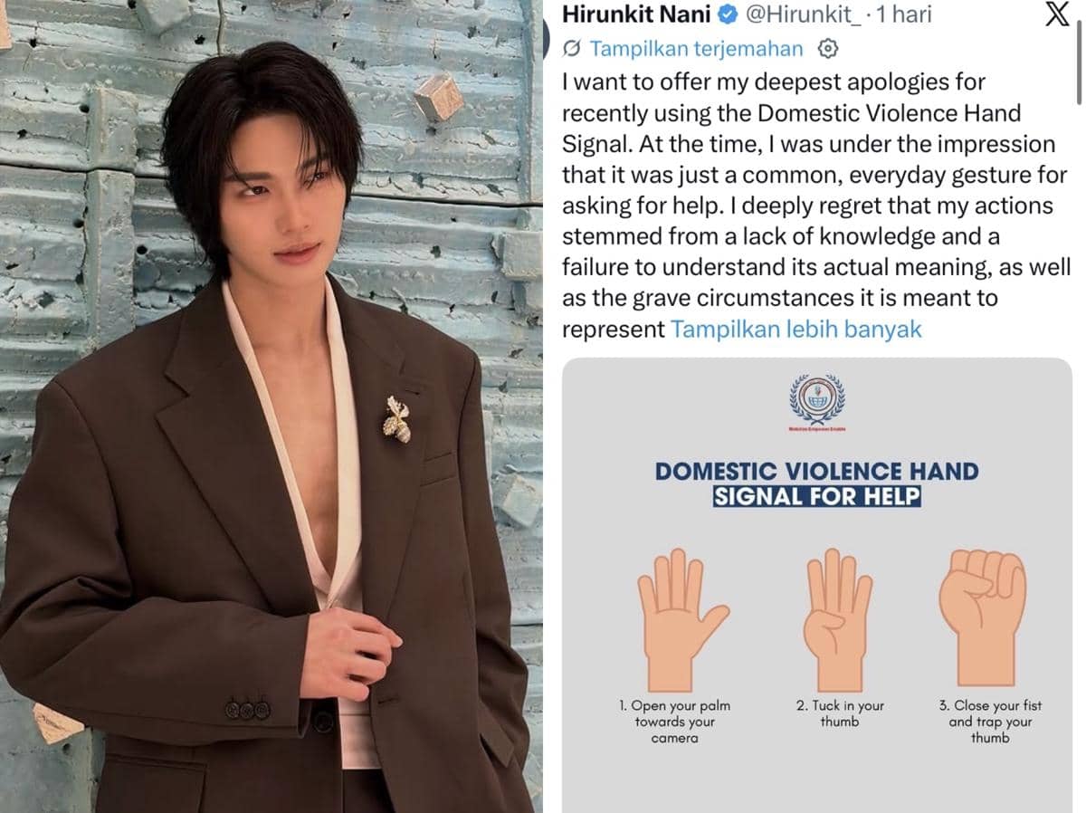 Viral Artis Thailand Ramai Minta Maaf Karena Bikin Gestur Tangan
