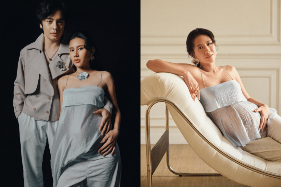 Inspirasi Maternity Shoot di Rumah ala Shenina Cinnamon dan Angga